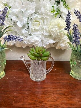 Vintage Crystal Watering Can